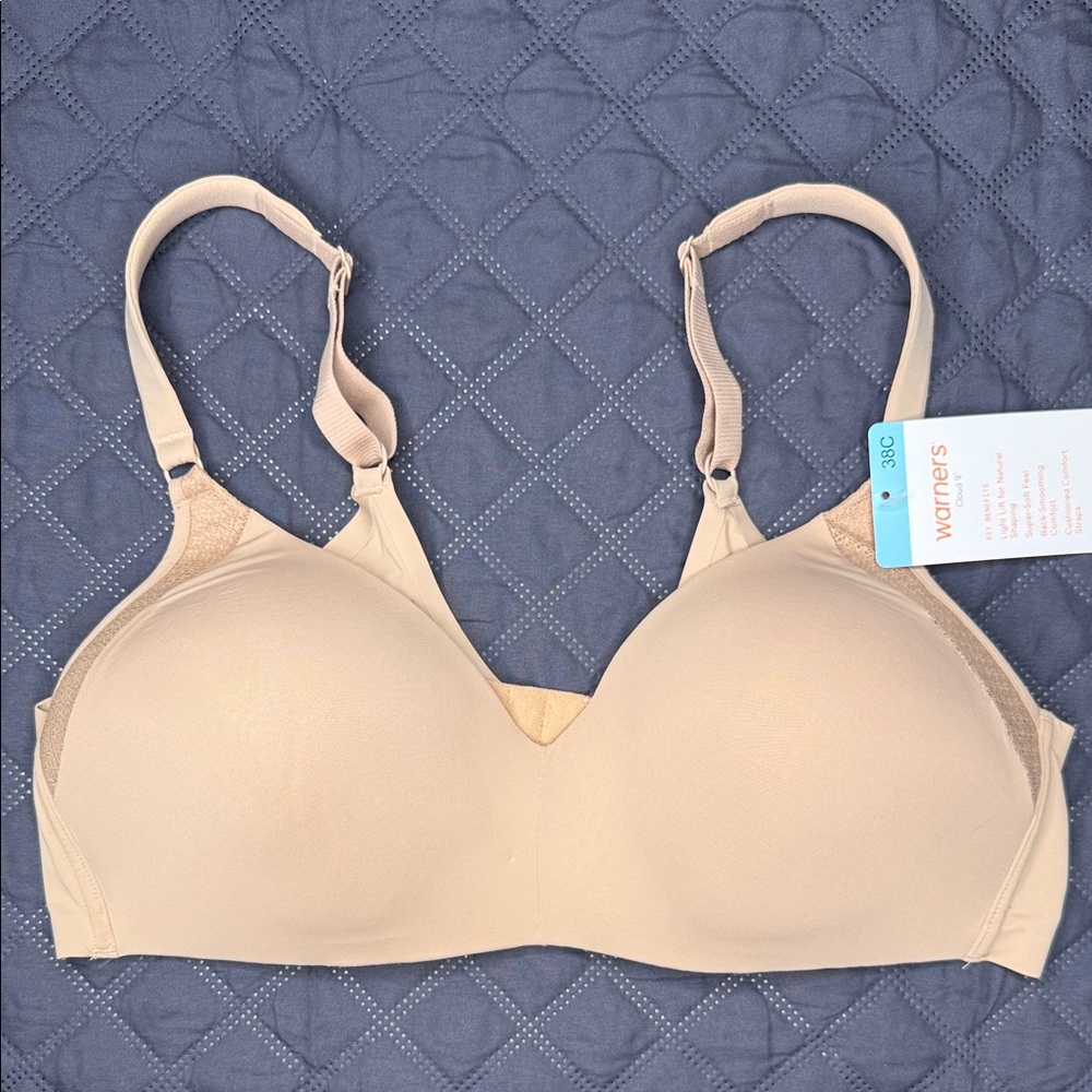 NWT Warners Cloud 9 Wireless Natural Shaping Light Lift Bra